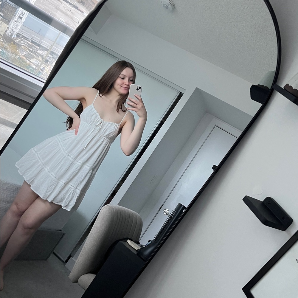 GARAGE | Women’s Kiara Babydoll Mini Dress Snow White Small